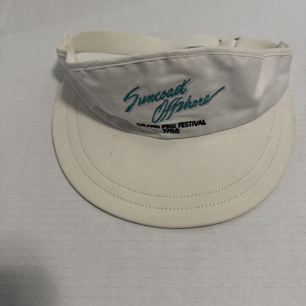 Vintage‎ 1988 Suncoast Offshore Grand Prix Festival Visor Hat Boat Racing